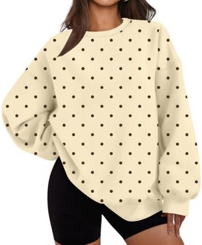 Rikbuig Polka Dot Sweatshirt Women Cute Oversized – Material