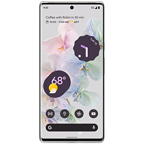 Google Pixel 6 Pro - 5G 6.71" Amoled - Unlocked Smartphone With Advanced Pixel Camera And Telephoto Lens - 128Gb - Cloudy White (Renewed) #TOP1