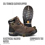 Carhartt Rugged Flex 6” Composite Toe Work Boots for Women - Lightweight, Moisture-Wicking, and Cushioned Comfort, Brown - 9 M/W