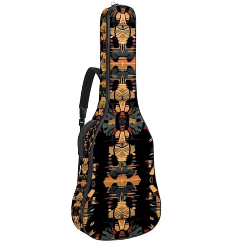Sac vintage en filigrane pour guitare acoustique avec bandoulière ergonomique réglable