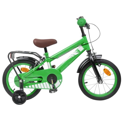Vélo enfant 14 pouces vert pour créer ses premiers souvenirs de 3 à 5 ans