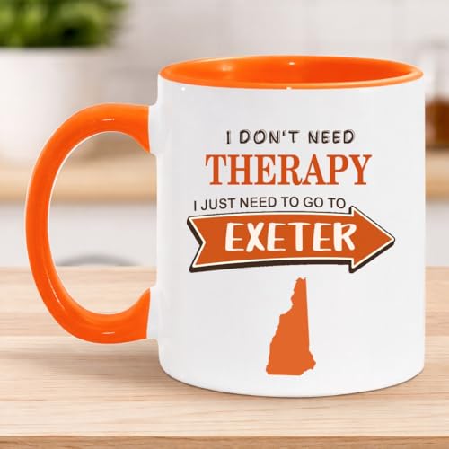 Exeter NH Quote Coffee Mug 11oz Orange Gift
