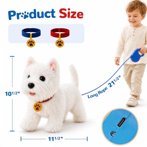 iPlay, iLearn Toddler Walking Westie Dog Toy, Interactive Puppy Talking Toy by iPlay, iLearn - Used condition - Image 7