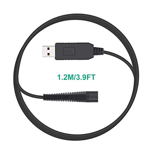 Aieve 12V USB Kabel Ladekabel Netzkabel Stromkabel Ersatzkabel kompatibel mit Braun Elektrorasierer Serie 1,Serie 3,Serie 7,Serie 9, 3020S,3080S,760CC, 790CC, 340s, 190s - Image 6