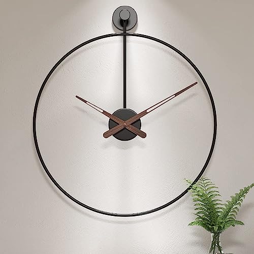 Horloge murale silencieuse haut de gamme avec pendule moderne pour intérieur raffiné