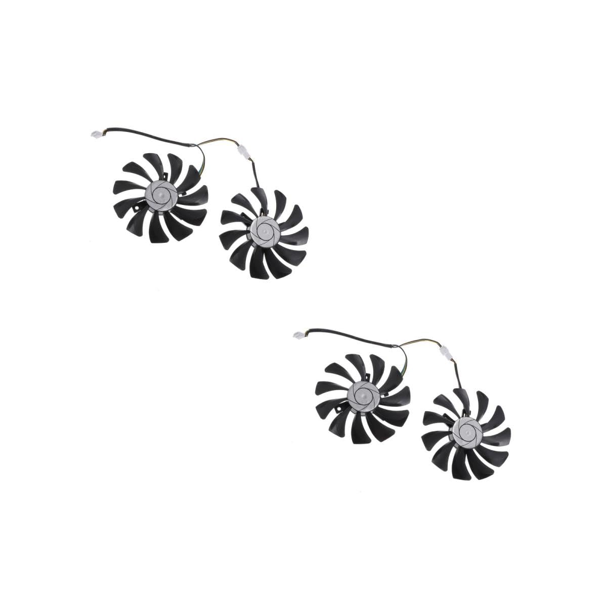POPETPOP 2pairs Plastic Graphics Card Cooling Fans of High-Performance Video Cooling Fans for Gaming Heat-dissipating Cooler Replacement for Enhanced Performance