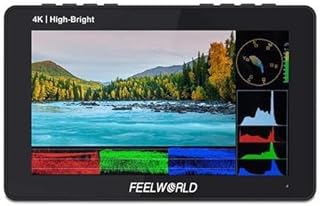 FEELWORLD F5 Pro X 5.5 Inch Touch Screen DSLR Camera Field Monitor with 3D LUT,IPS FHD 1920x1152, Wireless Transmission Video Assist 5V Type-C Input Tilt Arm