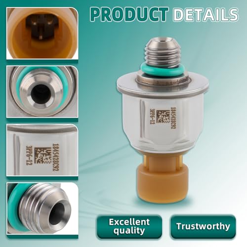 AUTOKAY 1845428C92 ICP Fuel Injection Pressure Sensor with Pigtail Kit Fits for Ford Excursion F250 F350 F450 F550 E350 E450 Super Duty Powerstroke Diesel 6.0L VT275 VT365 2004-2010
