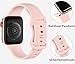 Mastten 8 Stück Sport Band Kompatibel mit Apple Watch Armband 40mm 42mm 41mm 38mm Damen Herren - Wasserdicht Silikon Armband für iWatch SE, SE2, SE3 Series 11 10 9 8 7 6 5 4 3 2 1, Helle