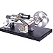 Mecotecn Moteur Stirling à Cylindre en Métal avec 4 lumières LED Stirling Engine Machine à Vapeur Jouet Éducatif pour Enfant et Adulte