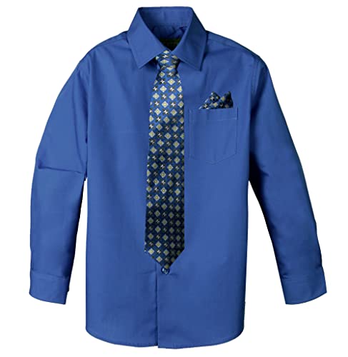 andwang Baby office tie shirt blue M