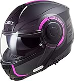 LS2, Casco modular de moto, Scope Arch, titanio rosa, S