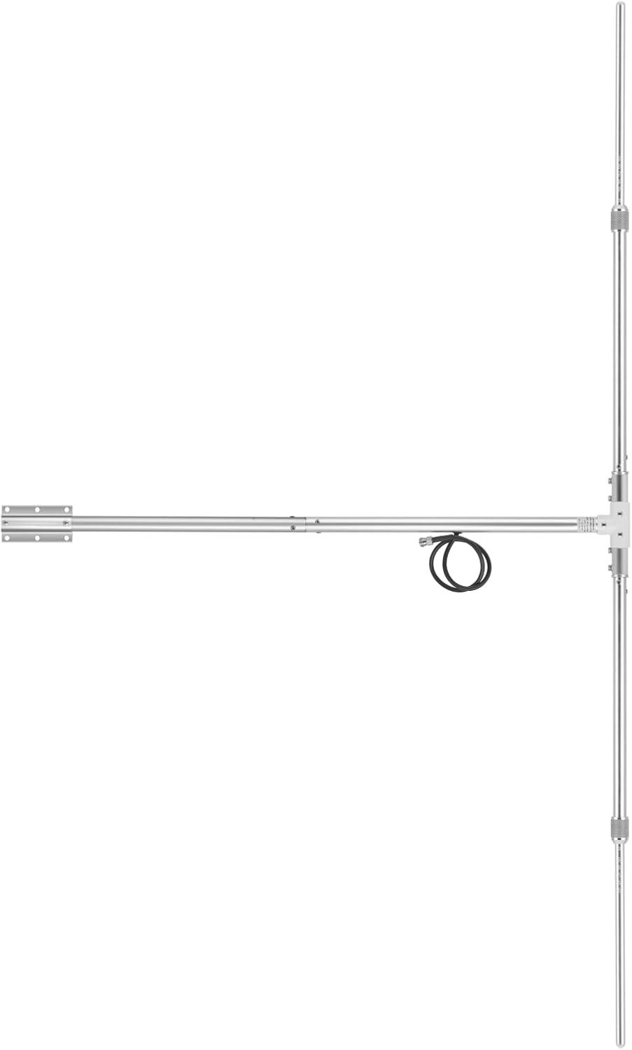 DP200 1/2 Wave Outdoor FM Dipole Antenna for 88-108MHz, High Gain Adjustable Broadcast Antenna for 0.5W-150W Transmitters, Heavy-Duty Aluminum Alloy Setup with N Female Connector