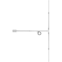DP200 1/2 Wave Outdoor FM Dipole Antenna for 88-108MHz, High Gain Adjustable Broadcast Antenna for 0.5W-150W Transmitters, Heavy-Duty Aluminum Alloy Setup with N Female Connector