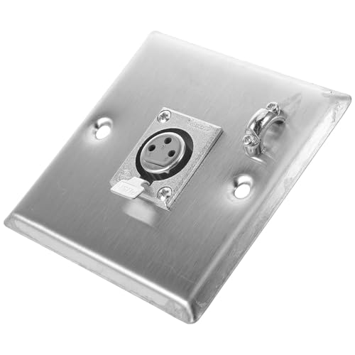 OSALADI Connecteur XLR Femelle pour Montage sur Panneau Accessoire Microphone pour Installation Audio Home Ktv Compatible Prises Femelles et Panneau Haut-Parleur