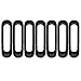Rugged Ridge | Grille Insert Kit, Black | 11306.30 | Fits 2007-2018 Jeep Wrangler JK