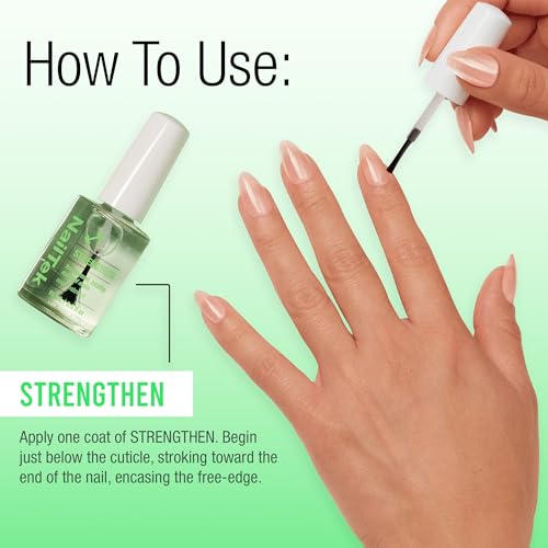 Nail Tek Nail Strengthener Formula 1 – Strengthening Nail-Polish Treatment for Normal & Healthy Natural Nails Growth, 0.5 fl oz
