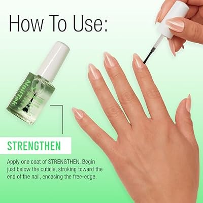 Nail Tek Nail Strengthener Formula 1 Strengthening Nail-Polish Treatment for Normal & Healthy Natural Nails Growth, 0.5 fl oz