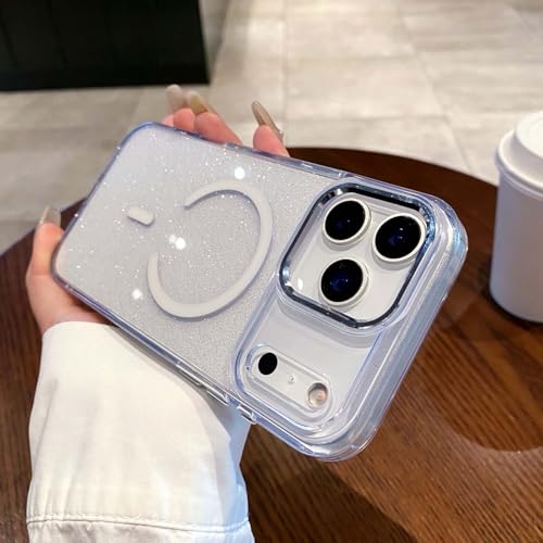 Coque iPhone 17 paillettes blanc rigide silicone antichoc protection arrière smartphone