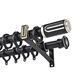 Robuste et stable : le support circulaire à l'intérieur de la tige répartit le poids uniformément sur le corps en alliage d'aluminium, améliorant la capacité de charge. Parfait pour les tringles à rideaux, ce design garantit durabilité et fiabilité pour vos besoins de décoration d'intérieur. Idéal pour différents environnements, il allie fonctionnalité et aspect élégant.
