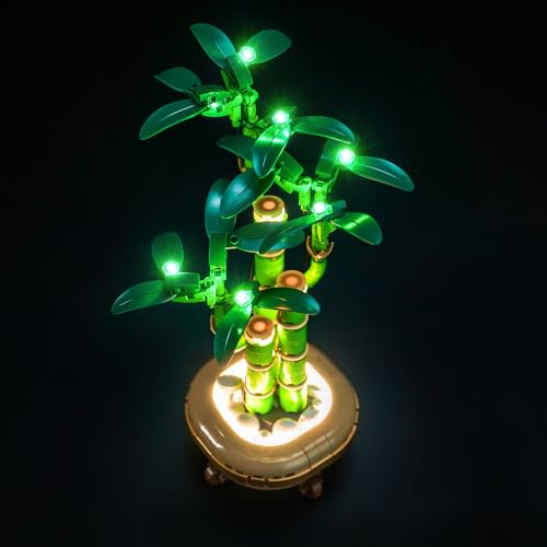 Brickshining LED Lighting Compatible with Lego Lucky Bamboo, Light Kit Compatible with Lego 10344 Botanicals Lucky Bamboo, NOT Included The Model Set