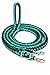 PRORIDER Challenger Western Nylon Braided Roping Knotted Barrel Reins Teal Brown 60764