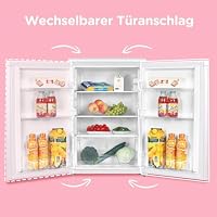 Comfee RCD133WH3(E) Kühlschrank, 131L Kühlschrank ohne Gefrierfach, Inverter-Kompressor, Obst-und Gemüsefach, 84.5cm Hx55.3cm B, 72 kWh pro Jahr, Einstellbare Temperaturregelung, verstellbare Füße – Ansicht 6