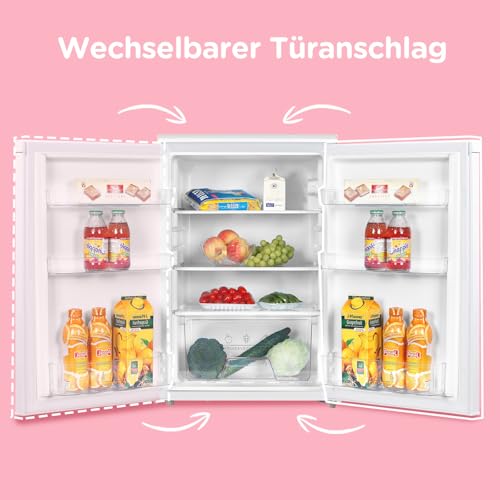 Comfee RCD133WH3(E) Kühlschrank, 131L Kühlschrank ohne Gefrierfach, Inverter-Kompressor, Obst-und Gemüsefach, 84.5cm Hx55.3cm B, 72 kWh pro Jahr, Einstellbare Temperaturregelung, verstellbare Füße