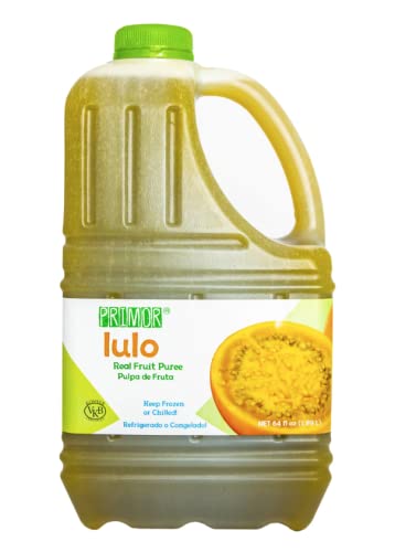 Primor Fruit Purees | 64 Fl Oz | Made With Real Fruit | Create Juices, Smoothies, Cocktails, Desserts, Dressings, And So Much More | Vegan, Non-GMO, Gluten-Free, Kosher (Lulo)