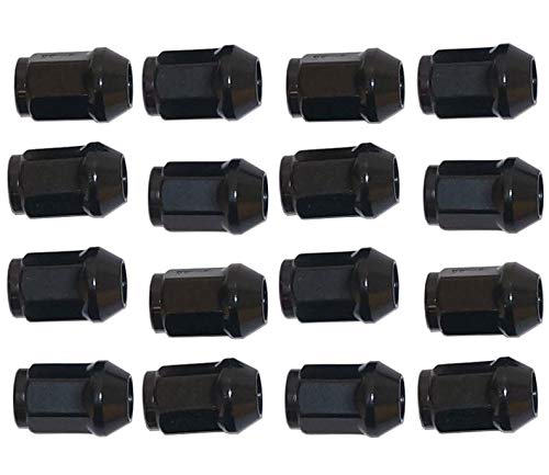 Black Metric Lug Nut Set (16) for Star and Yamaha Golf Carts