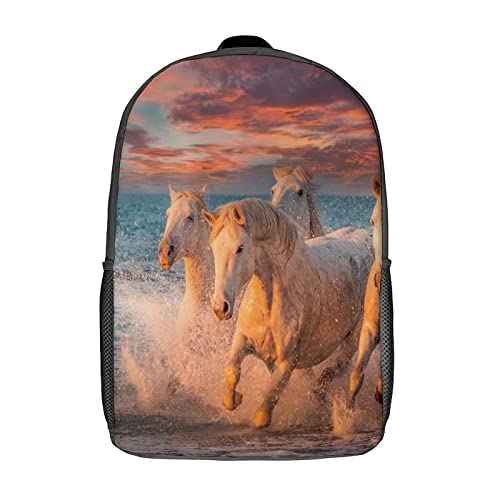 Mochila de caballo de moda de 17 pulgadas para campus y paseos urbanos