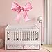JarThenaAMCS Large Pink Bow Wall Stickers Trendy Bow Knot Wall Window Decals Watercolor Room Mural Stickers for Coquette Party Home Girls Bedroom Nursery Decor