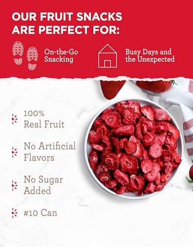 Image of SIMPLE KITCHEN Camping and Outdoors Freeze Dried Strawberries 18 Servings