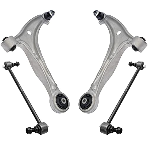 Detroit Axle - Front Lower Control Arms w Ball Joints + Sway Bars Replacement for 2005-2010 Honda Odyssey - 4pc Set