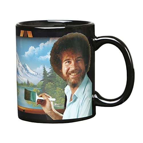 Bob Ross Heat Changing Mug - Ceramic 11 Oz. - Painting Color Comes To Life When Hot Liquid Is Added #TOP3