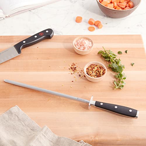 Image of Wusthof Classic IKON Honing Steel, 10 inches, Black