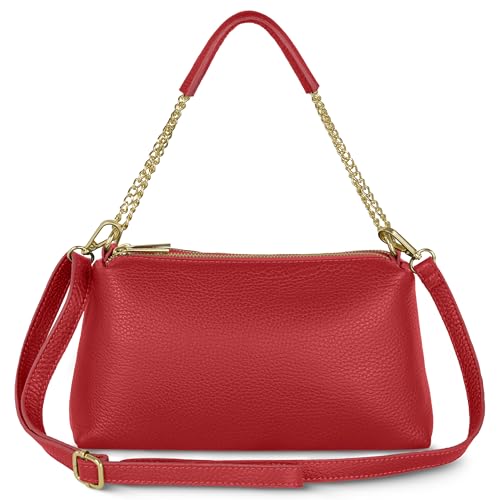 TAKEASY Calf Leather Red Crossbody
