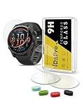 iDaPro [4+4 Pack Screen Protector for Garmin Fenix 8 AMOLED 43mm with Silicone Anti-dust Plugs, 9H Tempered Glass Protection Kit in Reusable Storage Case, Anti-Scratch,Bubble-Free,Easy Installation