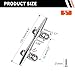 Hoffen Boat Cleat, 4 Pack 316 Stainless Steel 4 inch 5 inch 6 inch Open Base Dock Cleat Marine Grade Rope Cleat with Fasteners for Kayaks, Nautical Decor (5 Inch 5 Pack)