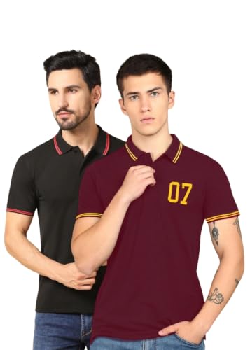 Image of INKKR Men's Soild Half Sleeve Polo T-Shirt Combo