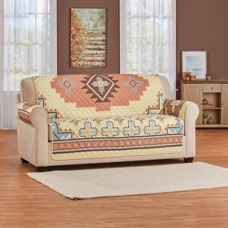 S - M-Enterprises. Sierra Crosses Aztec Design Furniture Protector-Loveseat