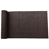 Smooth bamboo silk weaving: Rollable, anti-wrinkle, waterproof and easy to clean, keep the brown color from fading.
