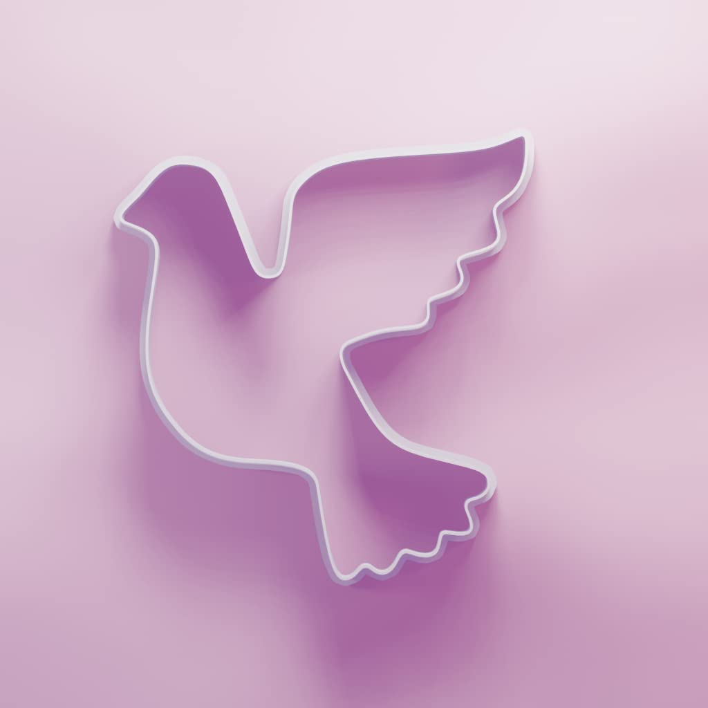 Flying Dove Cookie Cutter - 3 Sizes Easter, White, 10cm - Image 3