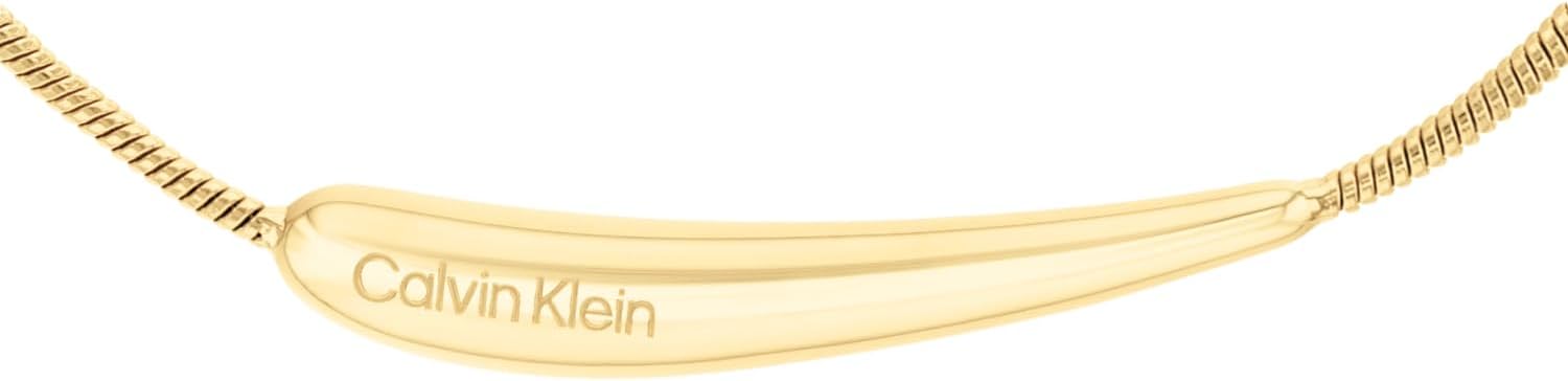 Calvin Klein Women’s Elongated Drops Pendant Necklace, Stainless Steel - Fashion Accessory for any Occasion - Gift for Her