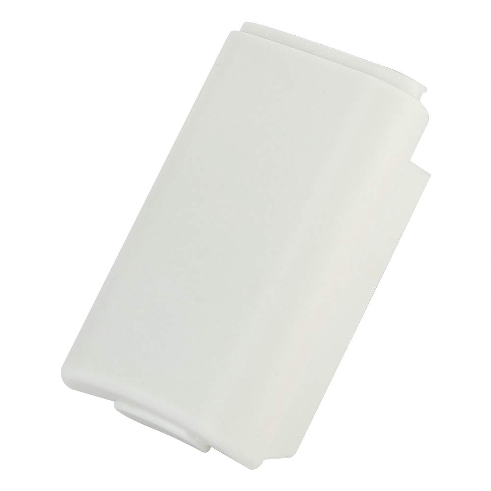 Coquille de Batterie 5 PCS pour Manette Xbox 360 Kit de Couverture Universelle pour Housse de Batterie de Remplacement pour Xbox 360(Blanc)