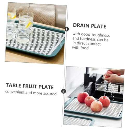 Bandeja de drenaje doble capa Amosfun para frutas y verduras secas 4