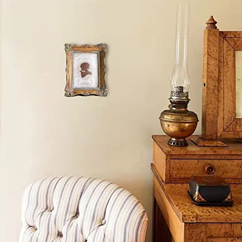 Cisoo Vintage Mini Picture Frame 2.5X3.5 Antique Small Photo Frame Table Top Display And Wall Hanging Home Decor (Bronze) #TOP4