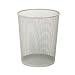 Honey-Can-Do TRS-02101 Steel Mesh Powder-Coated Waste Basket, Silver, 18-Liter/4.7-Gallon Capacity, 11.75 x 14-Inches Tall