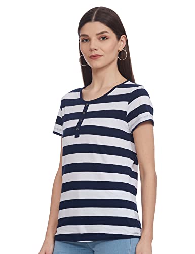 Image of Max Women Striped Round Neck T-Shirt