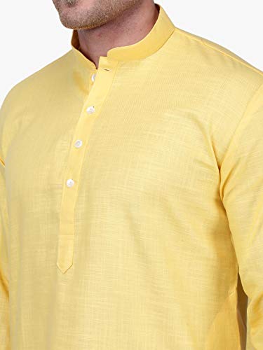 Image of Rajubhai Hargovindas Men's Premium Cotton Solid Kurta